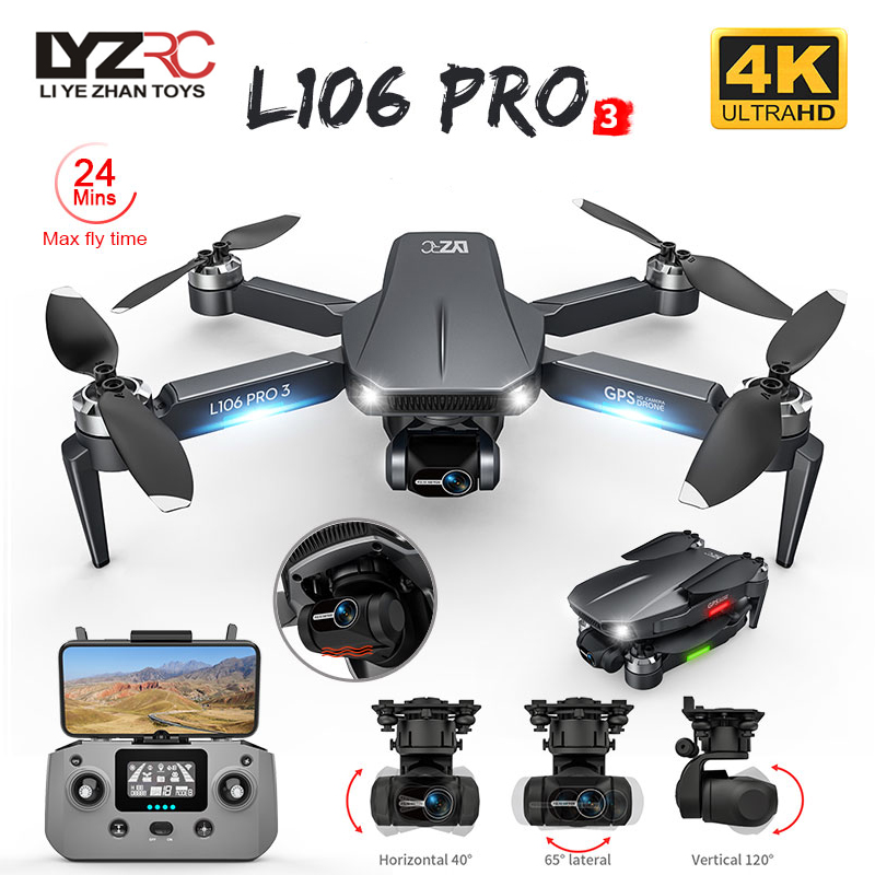 L106 Pro 3 Drone 5G WIFI FPV F - đánh giá và giá Fpv Drone Charger